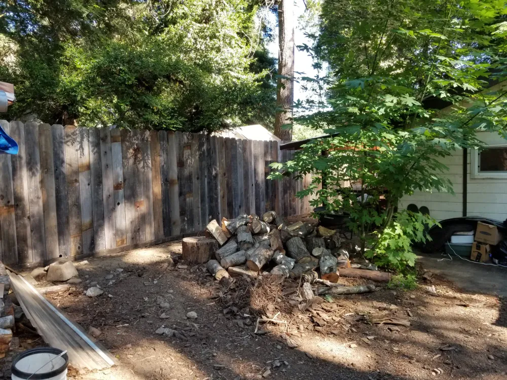 Reclaimed Redwood Fence image